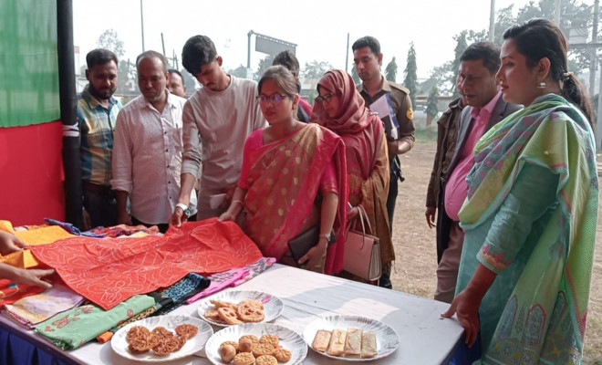 তারাকান্দায় তারুণ্যের উৎসব উদযাপনে লোক ও কারুশিল্প মেলা অনুষ্ঠিত